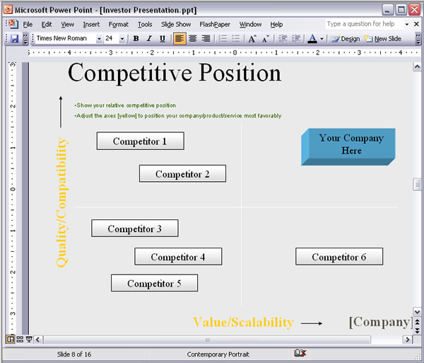 business plan presentation powerpoint template
